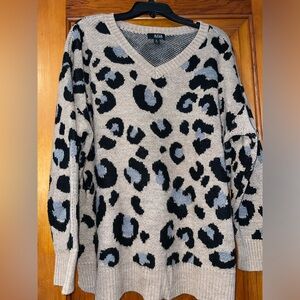 Cheetah print Ana sweater- size XL